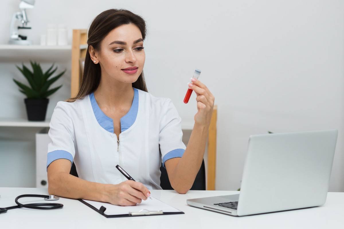 Confidential STI testing consultation